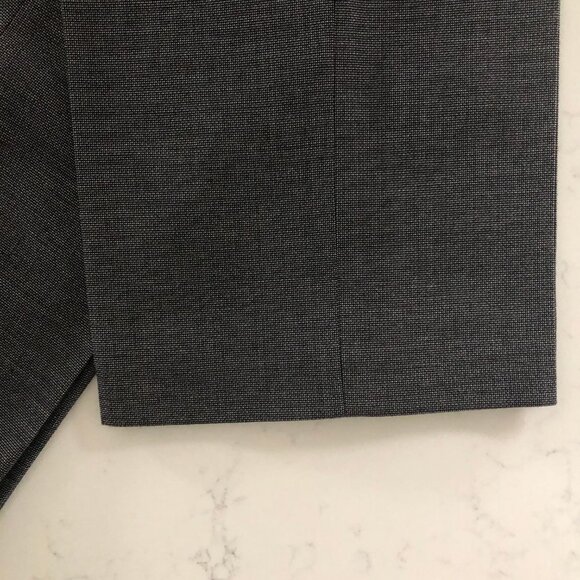 Gerry Weber Classic Straight Leg Poly Viscose Blend Trouser Pants Gray Blk Sz 6 - Picture 4 of 15